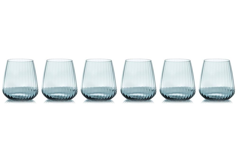 Набор стаканов для виски 6шт 450мл Le Stelle Opium дымчатый