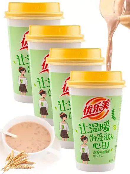 Молочный чай с кокосовым желе со вкусом Злаков 80 г * 4 шт