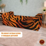 Бескаркасный диван кровать раскладной с подлокотниками "Тигр"