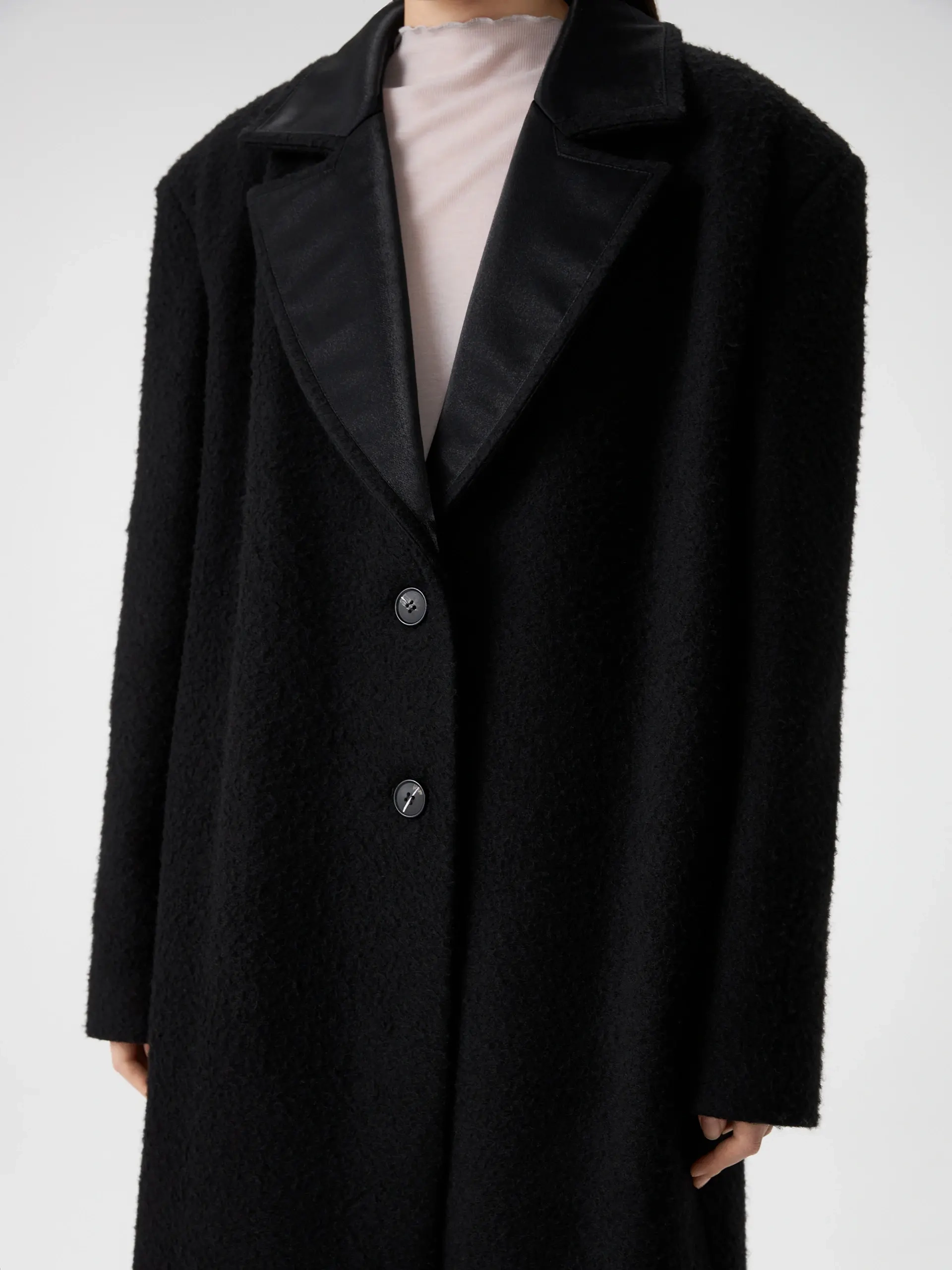 Тренч черный OLA OLA