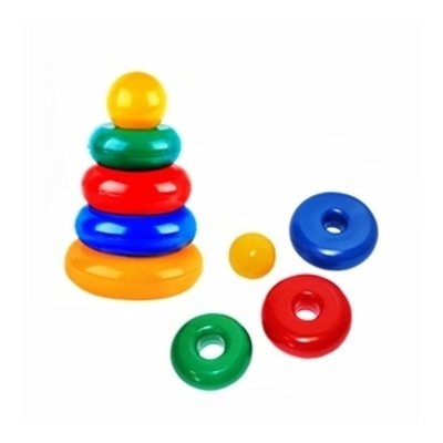 Пирамидка-качалка "круг" (шар мал.) (Н - 255 мм) 5089