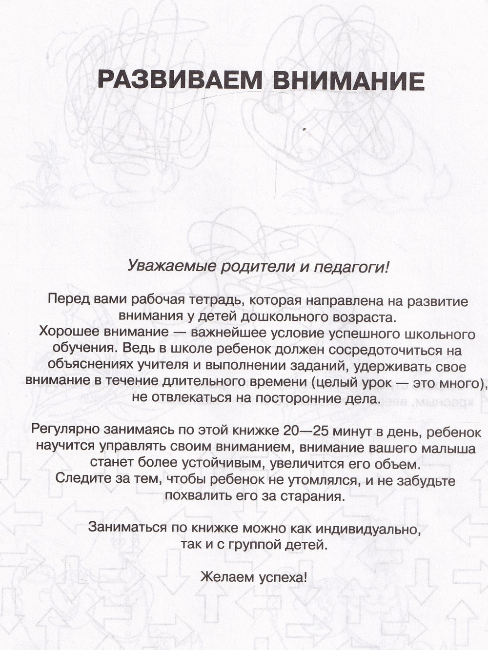 Школа для дошколят.  Развиваем внимание  (6-7 лет)
