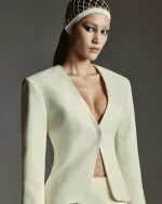 Пиджак белый джинсовый