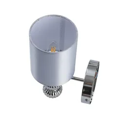 8338/1W MODERNI хром/серый, металл/стекло/текстиль Бра E14 40W 220V ILMIRA