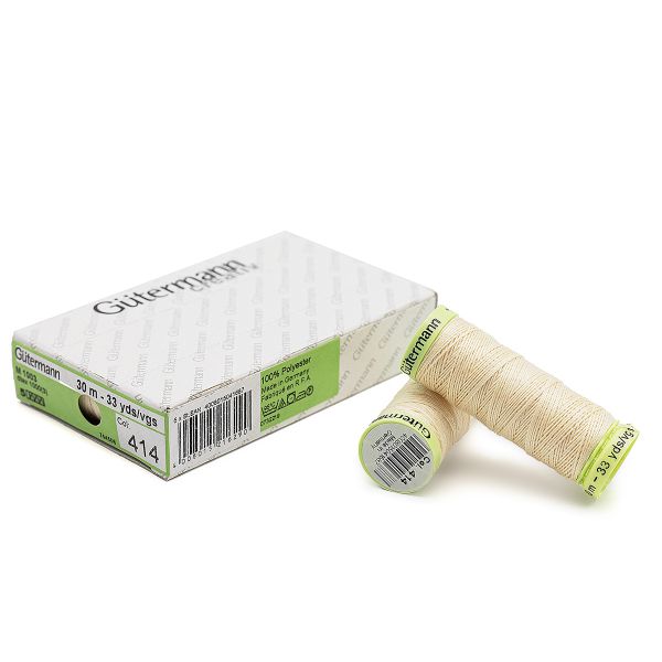 Нитки отделочные Gutermann Top Stitch 30 (30 метров), 5 кат. | 414 св.кремово-бежевый