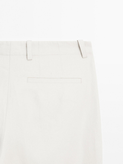 Massimo Dutti Брюки из 100% льна, светло-бежевый