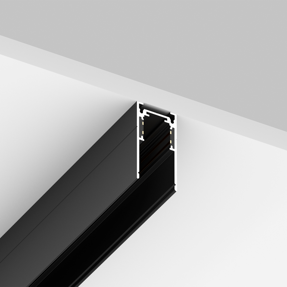 Шинопровод магнитный накладной Crystal Lux CLT 0.113 01 L2000 BL