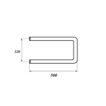 Полотенцесушитель водяной Point PN35335 320x500 П-образный (1"), хром