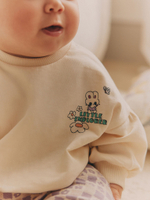 Свитшот и легинсы в комплекте для малышей Next B56-635, Бежевый, Светло-фиолетовый