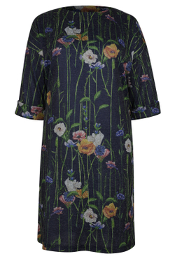 Трикотажное платье 2104АП, Цветы #306Ц052104АП