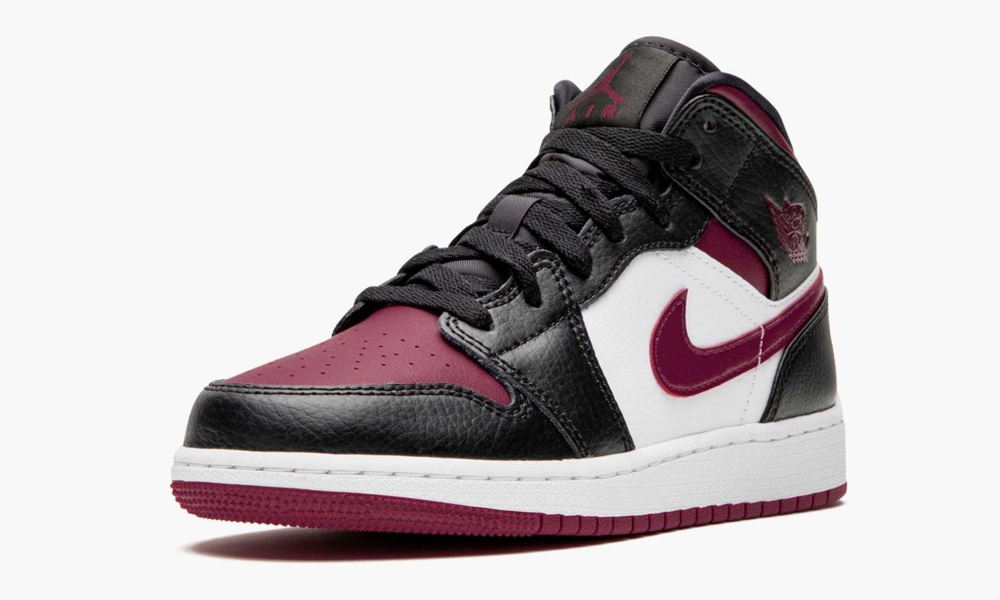 Air Jordan 1 Mid GS "BRED TOE"