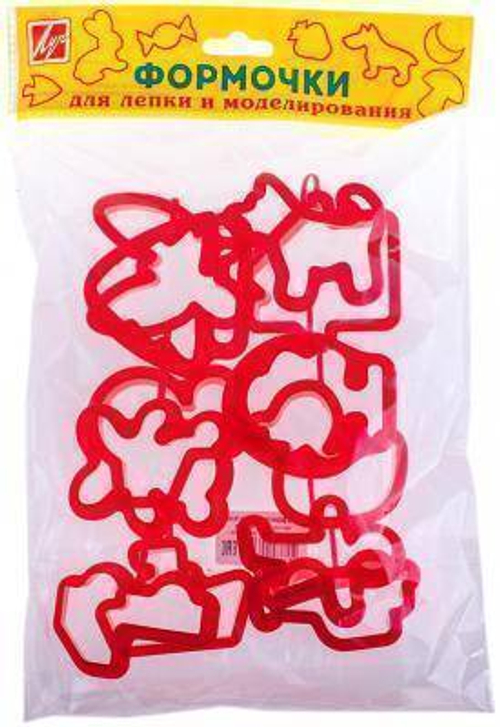 Формочки для лепки и моделирования, набор 12 шт., Луч