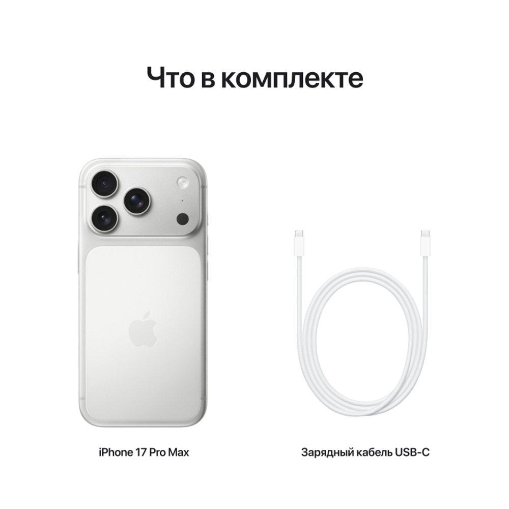 Смартфон Apple iPhone 17 Pro Max 512GB Silver (eSim)