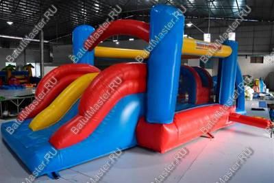 Детский надувной батут "Батутный дрифт", 5.5*2.5*2 м