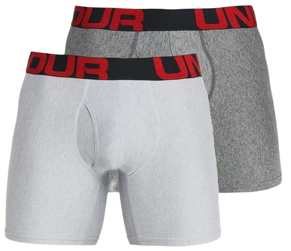 Боксерки теннисные Under Armour UA Tech Boxerjock 3in. 2-Pack - Gray
