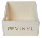 Ящик без покраски для хранения до 100 виниловых пластинок I.LOVE.VINYL бежевый (ILVBOX100)