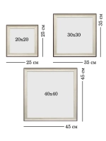 Картина на натуральном холсте "Весенний прованс" 35*35 см