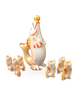 Набор для крепких напитков "Рыба" (штоф и 6 стопок)