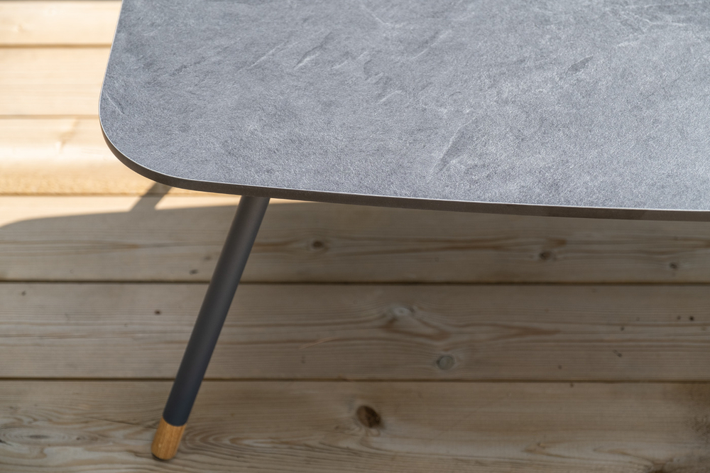 "Багамы" лаунж-зона 5-местная плетеная из роупа (веревки), каркас алюминиевый темно-серый, роуп серый