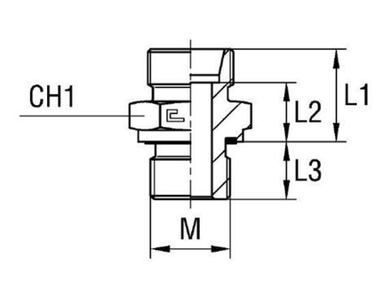 Штуцер FE DL12 M14x1.5 (корпус) CAST