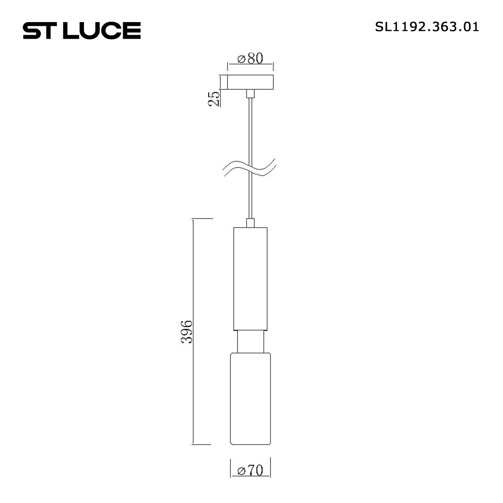 SL1192.363.01 Светильник подвесной ST-Luce Латунь/Латунь, Зеленый GU10 1*5W 4000K