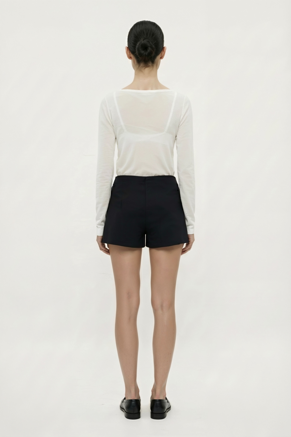 Юбка-шорты из костюмной ткани