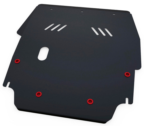 Защита картера и КПП АвтоБроня для Chrysler Sebring II (V - 2.0; 2.4) 2000-2006/ГАЗ Volga Siber (V - 2.4) 2008-2010, сталь 1.8 мм, с крепежом, 111.06201.1