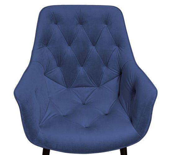 Стул Archi, бархат синий 29, опора конус