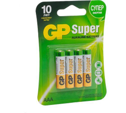Алкалиновые батарейки мизинчиковые АAA / R03 Super Alkaline 24А - 4 шт.