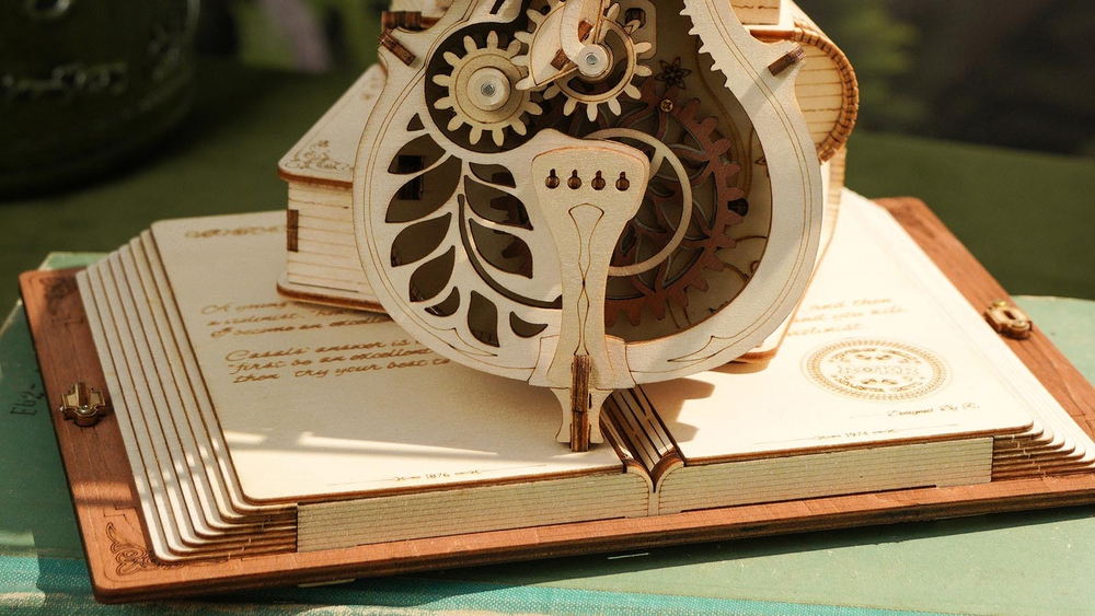 Деревянный конструктор "Волшебная виолончель" музыкальная шкатулка (ROKR)