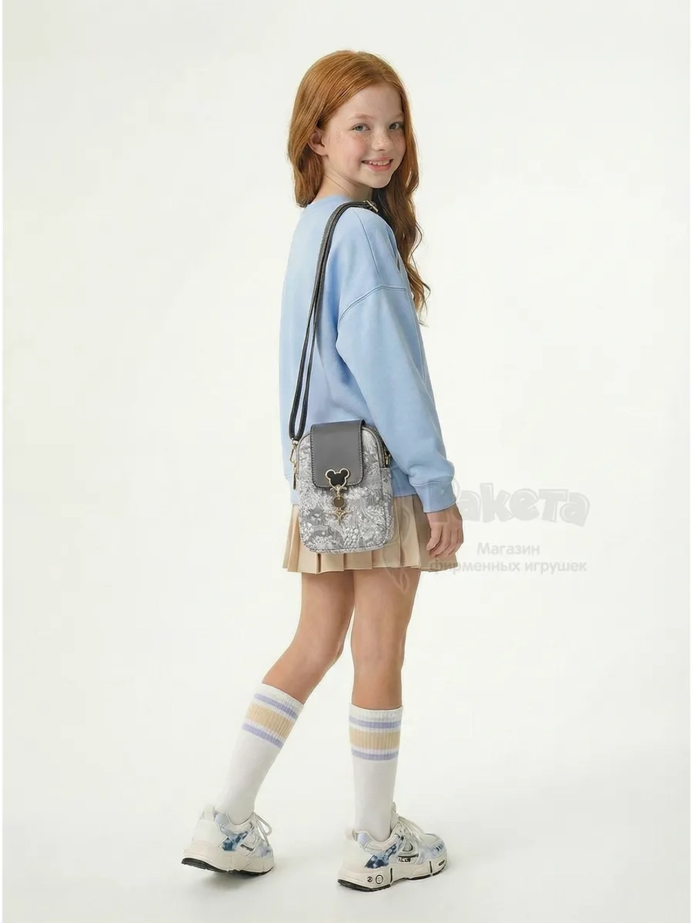 Сумка для девочки подростка на плечо кросс боди