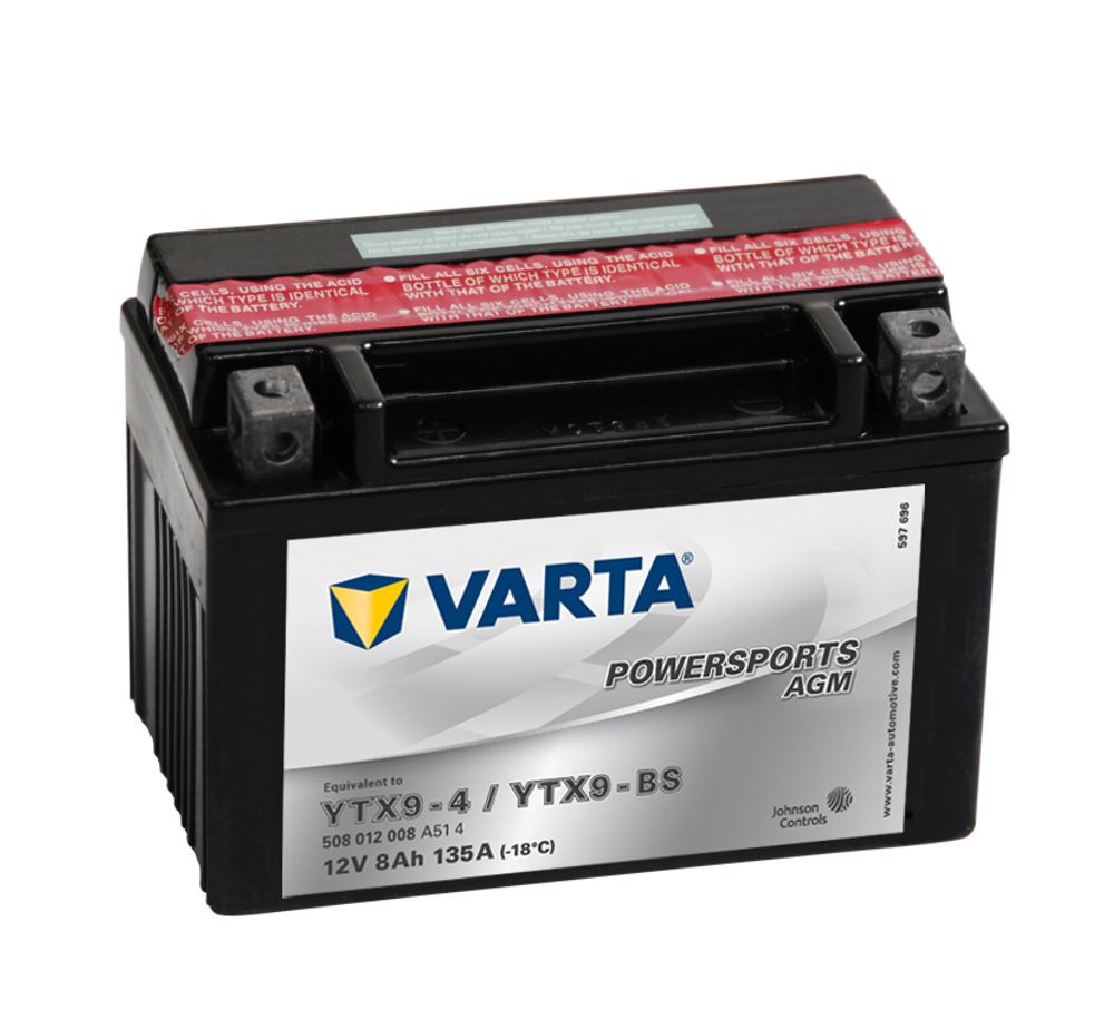 VARTA YTX9-BS аккумулятор