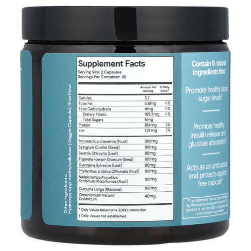 CuraLife, Curalin ™ Blood Sugar Support, 180 капсул