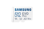 Карта памяти Samsung microSDXC EVO Plus Class10 UHS-I U3 (160MB/s) 512GB + ADP (EU)