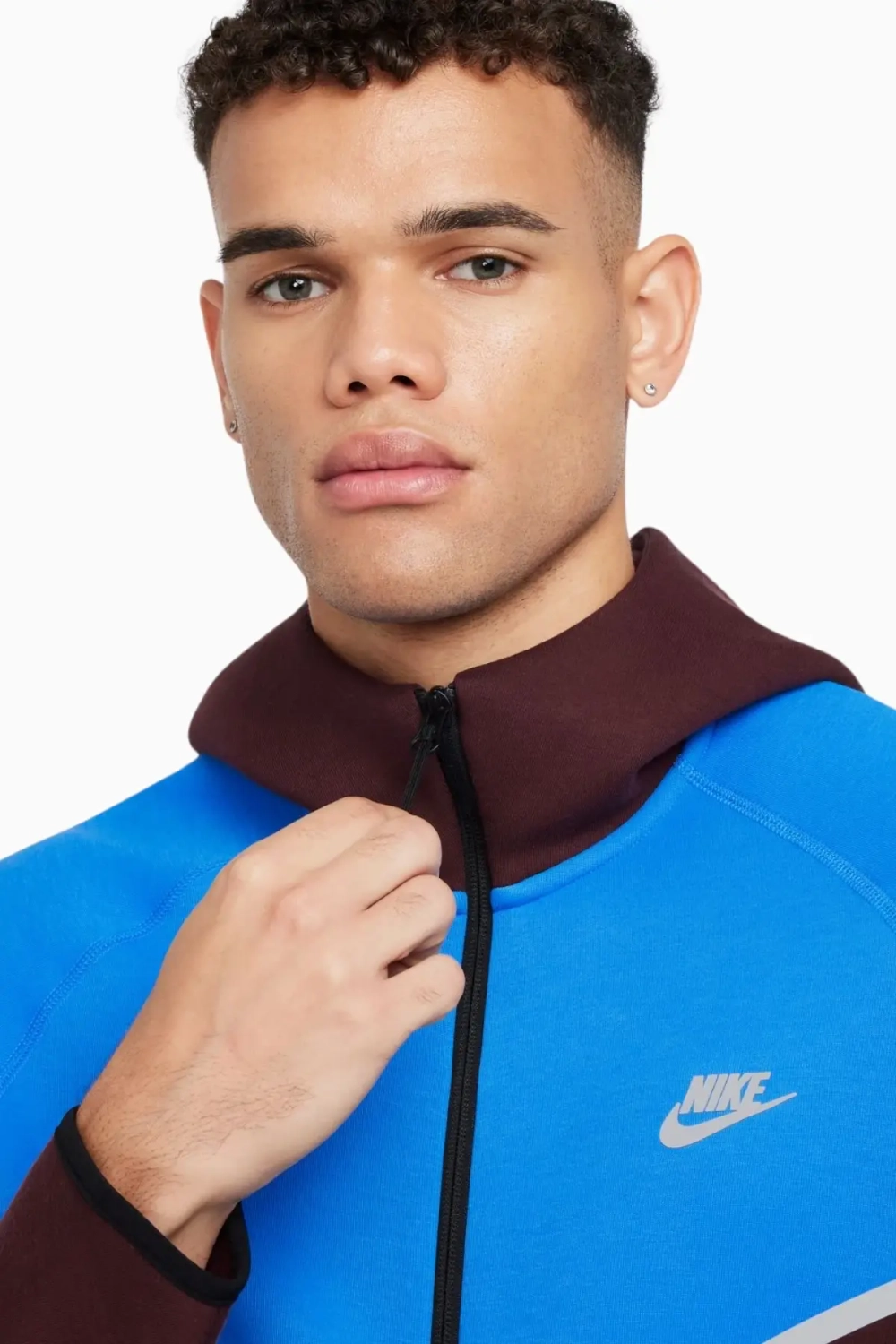 Кофта Nike Sportswear Tech Fleece Windrunner - бордовый