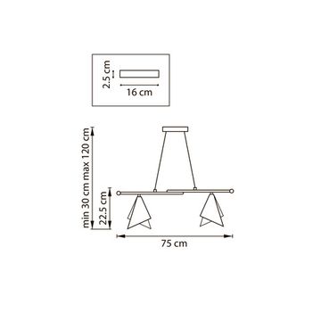 Люстра подвесная 4*G9 757046 белый/золото Cone GW Lightstar
