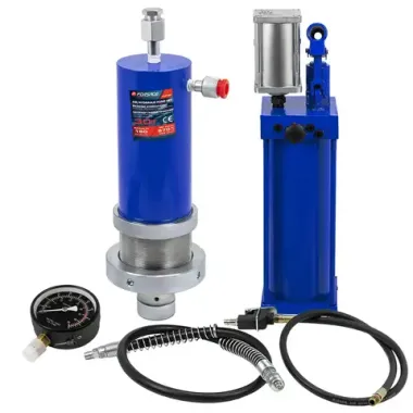 Цилиндр гидравлический для пресса в комплекте со станцией гидравлической и манометром, 30т Forsage F-0101-3Q