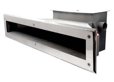 Скиммер с широкой горловиной и автодоливом для композитного бассейна 2" AISI 316