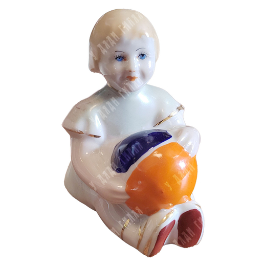 Фарфоровая статуэтка / Девочка с мячиком (Таня). Полонное, УССР. Модель 1950–1960-х гг.