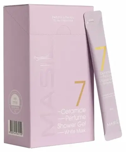 Masil 7 Питательный парфюмированный гель для душа с церамидами Ceramide Perfume Shower Gel White Musk (стик) 8мл