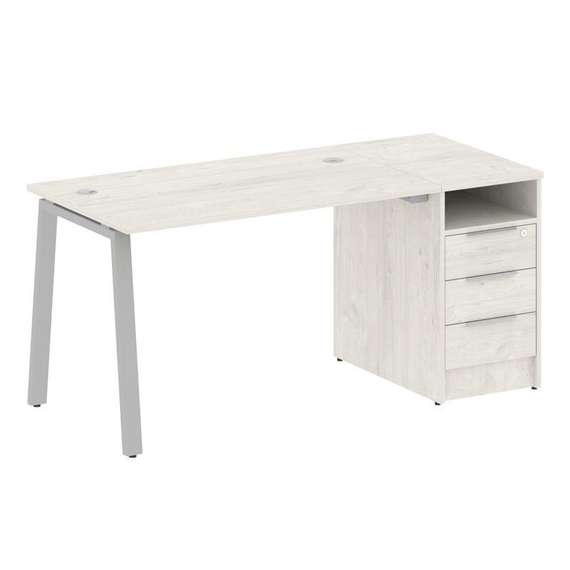 Метал Систем Рабочая станция с тумбой на А-образном м/к БА.РС-СТП-1.2