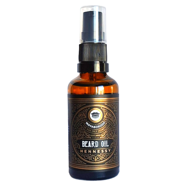 Масло для бороды и усов MOYABORODA "HENNESSY" ("Хеннеси", органик, с коньяком). (50мл.)