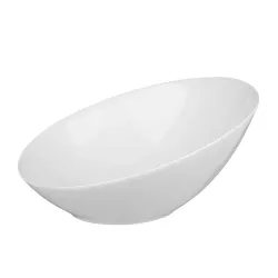 Салатник 125 мл 13,8*13,2 см h6,4/2,5 см скошенный белый фарфор NEW P.L. Proff Cuisine [6]
