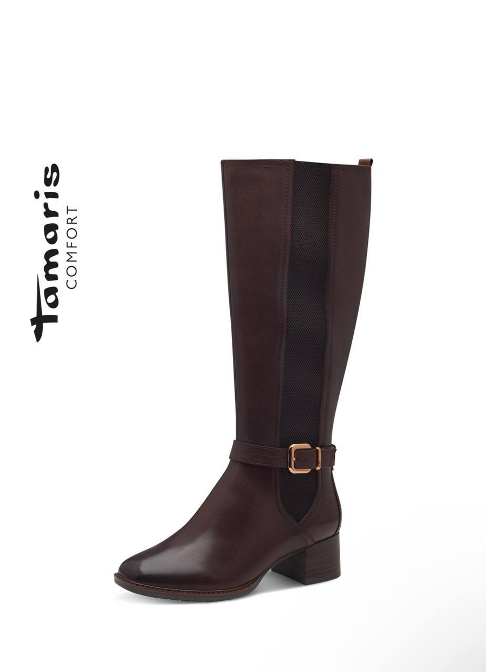 Сапожки демисезонные кожаные Tamaris Comfort XL