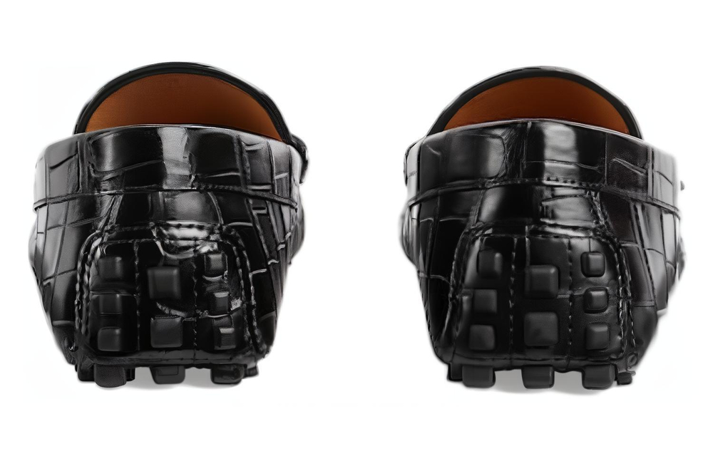 GUCCI Gommino Loafers Men"s Black