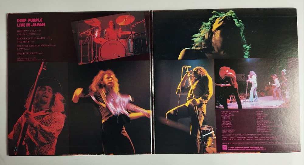 Винтажная виниловая пластинка LP Deep Purple Live In Japan (Japan 1974) (No Obi)