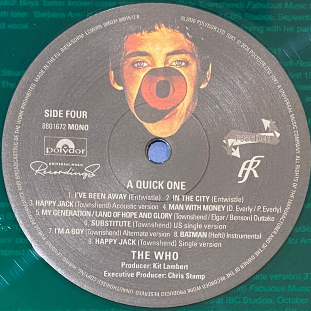 The Who / A Quick One (Limited Edition)(Coloured Vinyl)(2LP)
