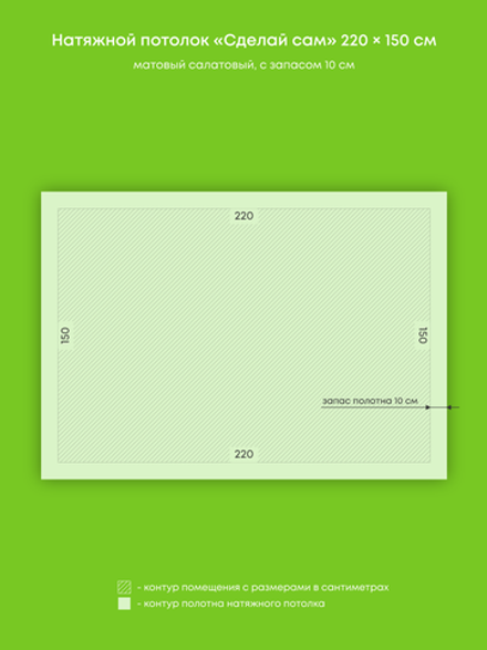 Натяжные потолки: 3.3 м2, 4.3 м2, 14.4 м2, 9.2 м2