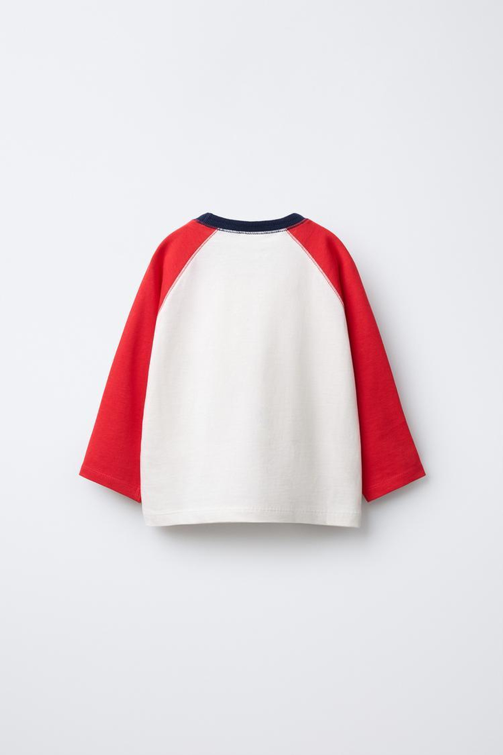 ZARA ФУТБОЛКА С РУКАВАМИ РЕГЛАН, КРАСНЫЙ