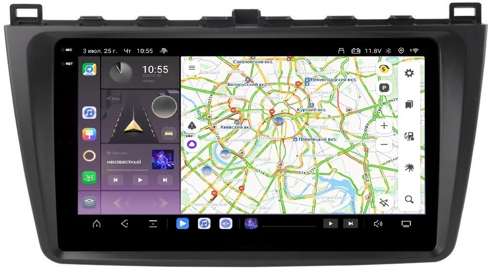 Магнитола для Mazda 6 2007-2012 (GH) - Carmedia OL-9506 QLed+2K, Android 13, TS20, CarPlay, 4G SIM-слот